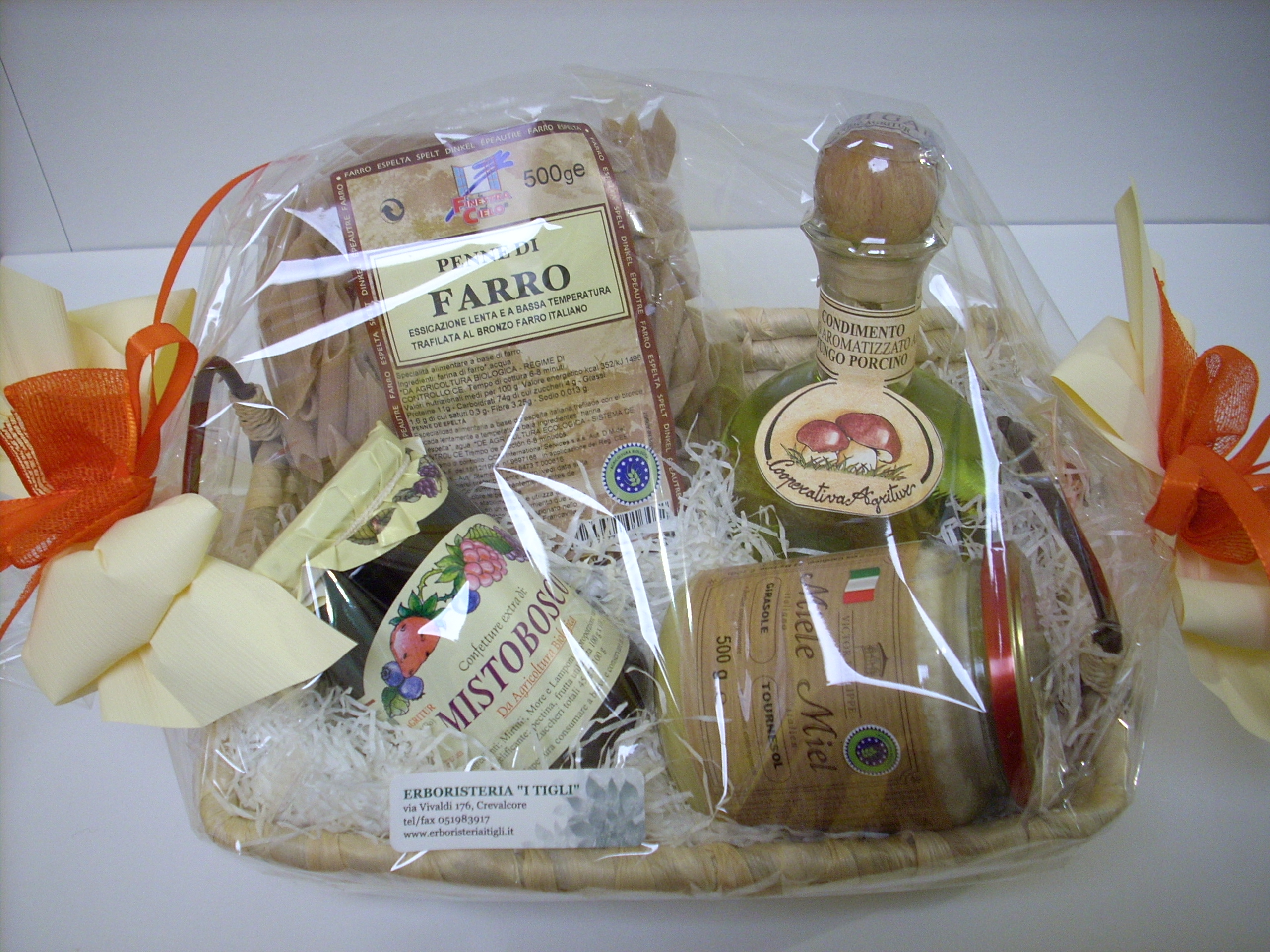 Idea regalo: cesta alimentare bio Idea regalo: cesta alimentare bio